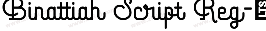 Binattiah Script Reg字体转换